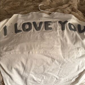 Star Wars Spirit Jersey I Love You' White and Gray Shirt